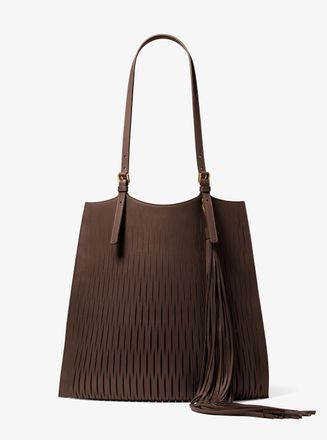 Michael Kors Marianne Perforated Leather Market Bag