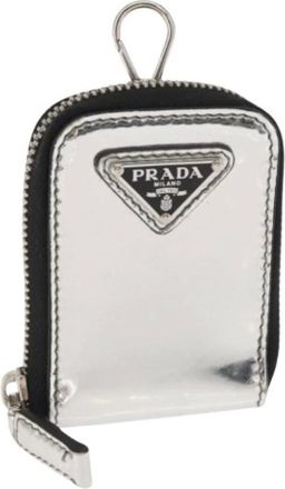 Prada Pre-owned Wallets, female, Gray, Size: ONE SIZE Pre-owned Vintage Leather Wallet