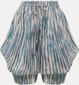 Vivienne Westwood Bloomers Printed Oxford Shirt Painted-stripes 40 Women