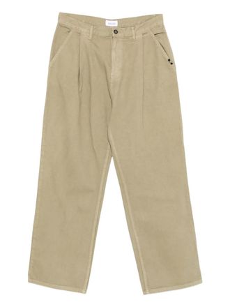 Amish Nogend geplooide broek - Beige