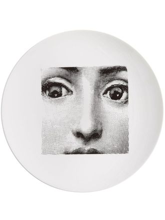 Fornasetti Piatto da parete Tema e Variazioni n.49 - Bianco