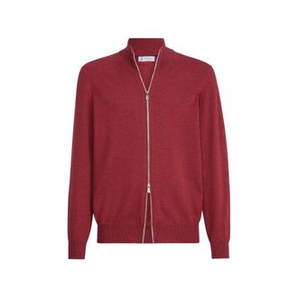 Brunello Cucinelli Cashmere Turtleneck Cardigan With Zipper