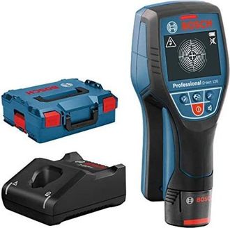 Bosch Sistema 12v Detector De Pared D-tect 120 (1 Bater&iacute;a 12v + Cargador, Profundidad M&aacute;x. 120 Mm, En L-boxx) - Bosch Professional
