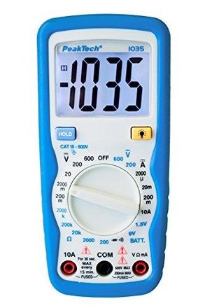 Ett Mult&iacute;metro Peaktech 1035 Cat Iii 600v Pantalla Lcd