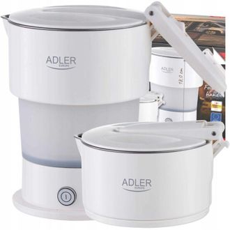 Adler Europe Hervidor De Viaje Plegable Adler Blanco Ad1377w