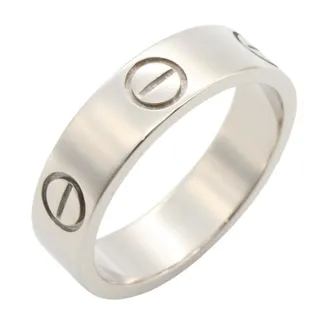 Cartier Silver White Gold (18K) Band Ring (Pre-Owned)