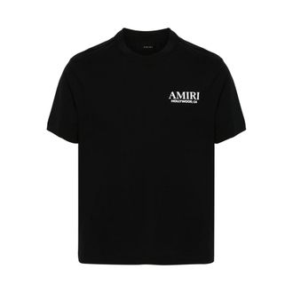 Amiri T-Shirts, male, Black, Size: 2XL Crew Neck T-shirt