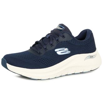 Skechers Womens Arch Fit 2.0 Big League Sneaker, Navy Mesh/White Trim, 5.5 UK