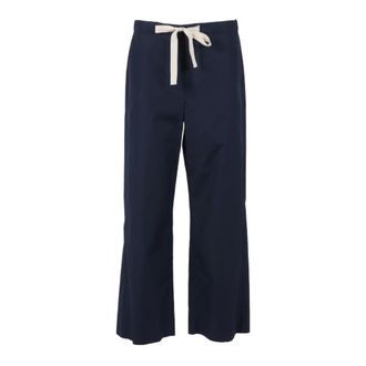 Max Mara Wide Trousers, female, Blue, Size: 2XS Argento Wide Trousers