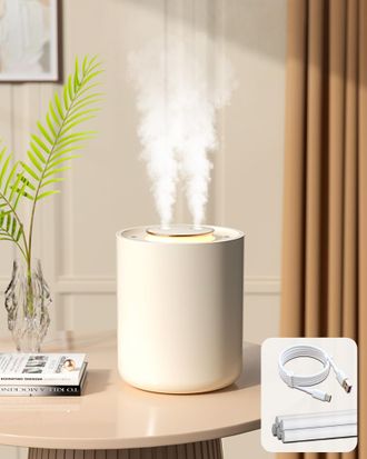 OEM Humidificador De Aire Para Habitaci&oacute;n Infantil Con Luz Nocturna, 1500 Ml Y 1800 Mah, Humidificador Recargable Para Plantas, Apagado Autom&aacute;tico De 9 Ho