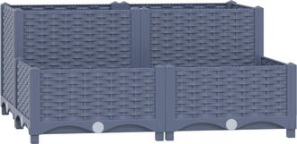 vidaXL Arriate Polipropileno 80x80x38 Cm Vidaxl