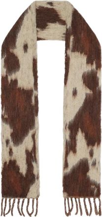 Obey Max Sjaal - Heren - Accessoires - Bruin - Maat: ONE Size Wol
