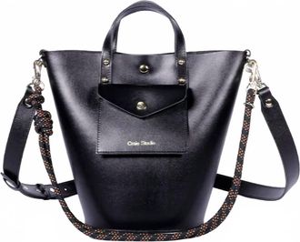 CRAIE STUDIO Womens Calf Leather Bag In Black/noir