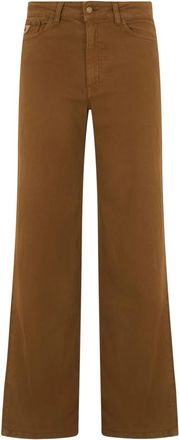 Lois Palazzo Jeans - Dames - Loose Fit Jeans - Bruin - W27 - Katoen - Jeans