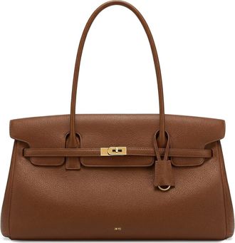 JW PEI Large Yara Faux Leather Shoulder Bag in Saddle Brown at Nordstrom