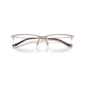Emporio Armani 0ea1171 Semi-Rimless Metal Frame Eyeglasses with Tortoiseshell Tips