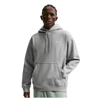 Nike Solo Swoosh Heavyweight Fleece Pullover Hoodie - Heren - Sport - Grijs - Maat: S Fleece