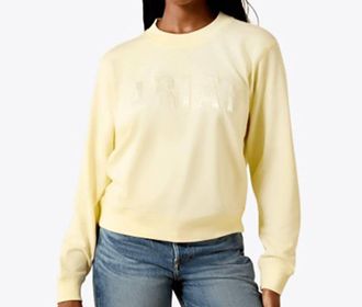 Ariat Essential Crew Logo Sweatshirt In Pear Sorbet