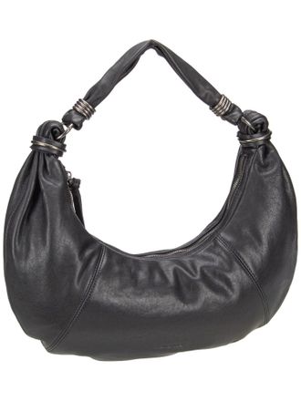 Fredsbruder FREDsBRUDER Always With You Hobo Leather Shoulder Bag Black