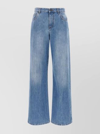 The Row denim wide-leg jeans