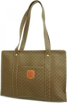 Celine Brown Pvc Tote Bag (Pre-Owned)