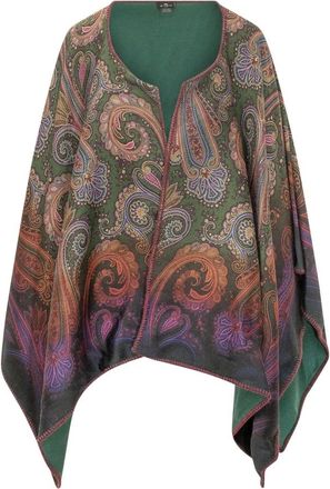 Etro Jassen, Dames, Veelkleurig, ONE Size, Open Poncho