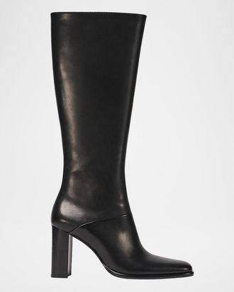 SIMKHAI Carolyn 85mm Leather Knee-High Boots