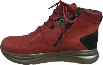 Wolky Apex - Dames - Veterlaarzen - Rood - 43 EU - Wol - Schoenen