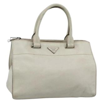 Prada Pre-owned Vintage Hand Bag - Dames - Pre-owned - Wit - Maat: ONE Size Leer
