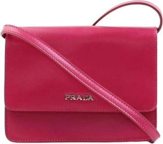 Prada Pre-owned Cross Body Bags, female, Pink, Size: ONE SIZE Pre-owned Vintage Cross Body Bag