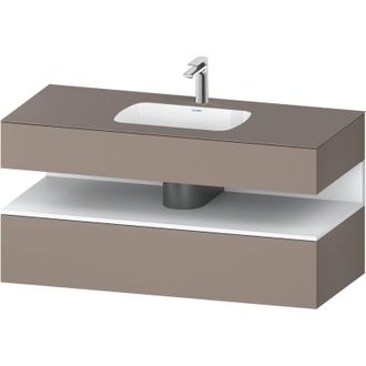 Duravit Qatego Lavabo Encastrado Con Base De Lavabo Consola, - Duravit