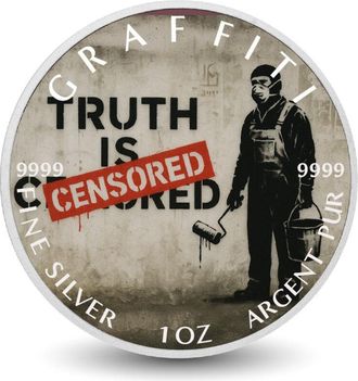 OEM Moneda De Plata Fina De 1 Oz De La Serie Voces Silenciadas, La Censura