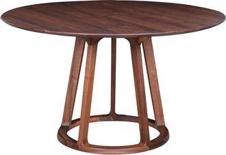 Moe's Aldo Walnut Round Dining Table