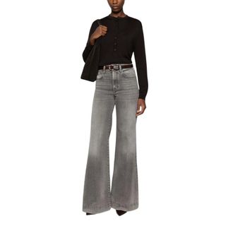 Jacob Cohen Wide Jeans - Jeans - Mujer - Gris - W25