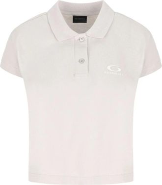 Balenciaga Cotton Polo Shirt - Dames - Polos - Wit - XS - Katoen - Tops