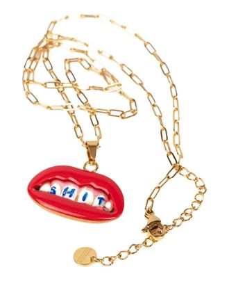 Seletti x Toiletpaper pendant necklace - unisex - stainless steel/Gold Plated Metal - One Size
