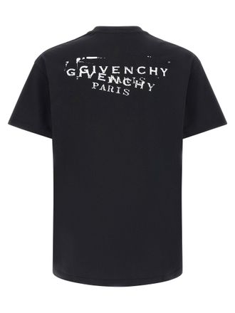 Givenchy Logo-Stamp Cotton T-Shirt - Black
