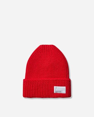 Visvim Knit Wool Beanie Red