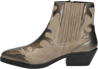 Maruti Tessy Cowboylaars - Dames - Cowboylaarzen - Beige - 38 EU - Leer - Schoenen