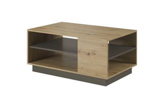 AKL FURNITURE Mesa de centro efecto madera Beige