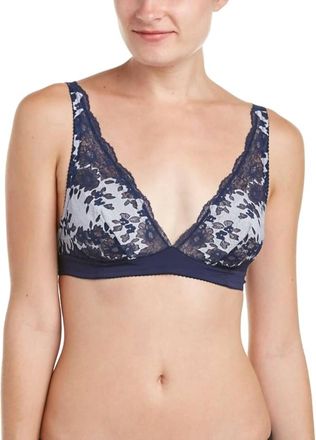 Cosabella Italia Soft Bra In Navy Blue/white