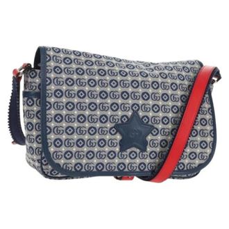 Gucci Pre-owned Cross Body Bags, female, Blue, Size: ONE SIZE Pre-owned Crossbody Bag