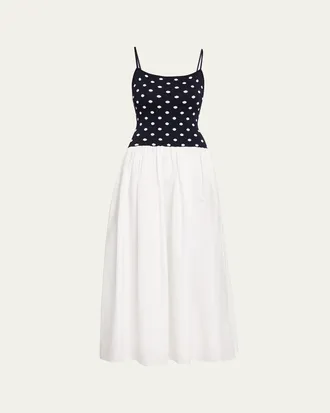 Toccin Orielle Drop-Waist Midi Dress