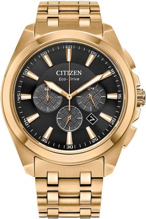 Citizen Mens Eco Drive Black Dial Watch