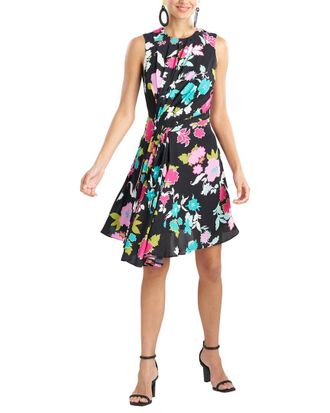 Natori Tangier Printed Silk Georgette Shirtdress