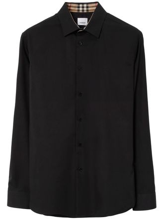 Burberry Camicia In Cotone Stretch