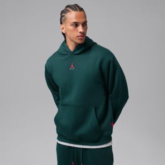 Nike Jordan Mens Jordan Brooklyn Pullover Hoodie in Green | IU0249-378