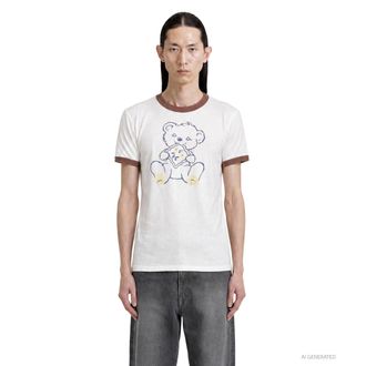KAPITAL 20/-Jersey Ringer T (PECKISH Little Bear)