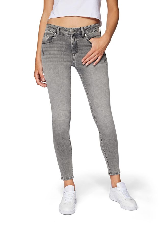 Mavi Damen Leggings Mit Jeans-Look – Angeraute Innenseite, Kuschelig Warm
