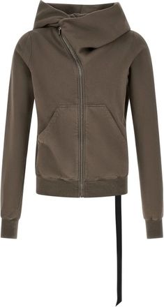 Rick Owens Hoodies & sweatvesten, Heren, Grijs, L, Katoen, The Mountain Sweatshirt